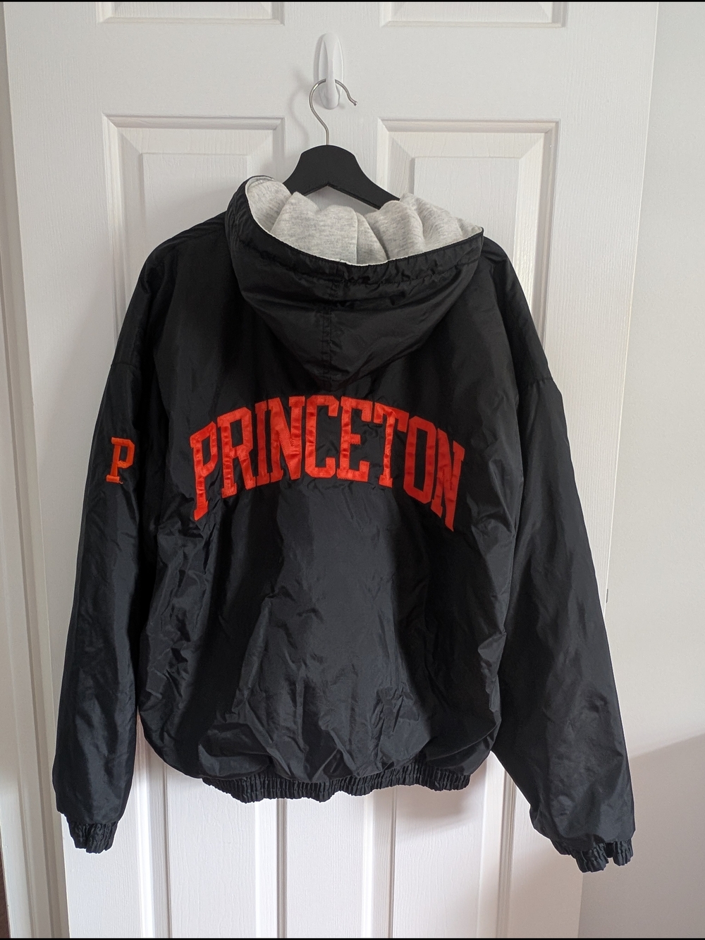 Vintage Gear For Sports Black Hooded Men's Princeton Raincoat XL